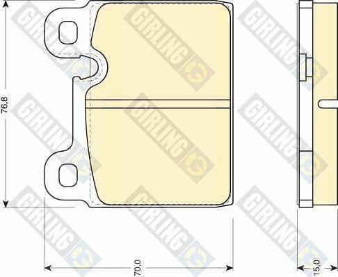 Girling 6109182 - Kit pastiglie freno, Freno a disco autozon.pro