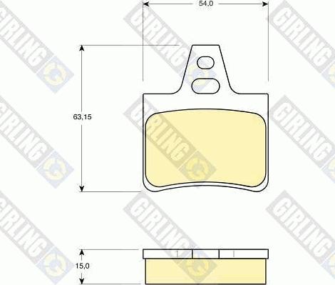 Girling 6109869 - Kit pastiglie freno, Freno a disco autozon.pro