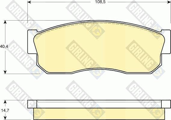 Girling 6109889 - Kit pastiglie freno, Freno a disco autozon.pro