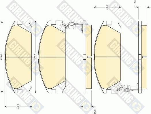 Girling 6109259 - Kit pastiglie freno, Freno a disco autozon.pro