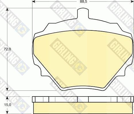 Girling 6109746 - Kit pastiglie freno, Freno a disco autozon.pro