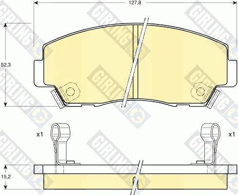 Girling 6109779 - Kit pastiglie freno, Freno a disco autozon.pro