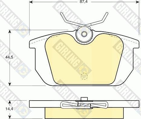 Girling 6104661 - Kit pastiglie freno, Freno a disco autozon.pro