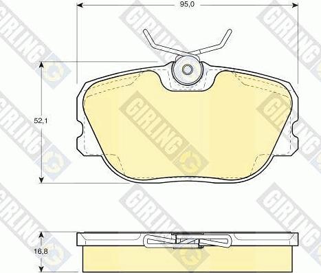 Girling 6104601 - Kit pastiglie freno, Freno a disco autozon.pro