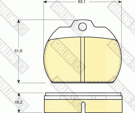 Girling 6105911 - Kit pastiglie freno, Freno a disco autozon.pro