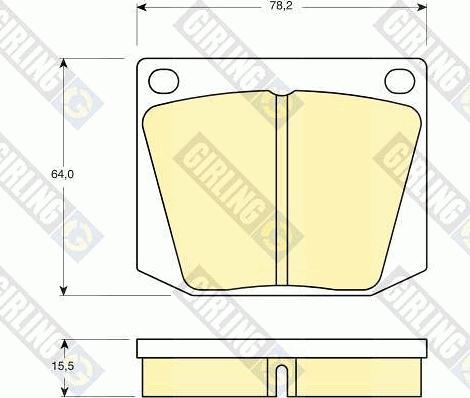 Girling 6105411 - Kit pastiglie freno, Freno a disco autozon.pro