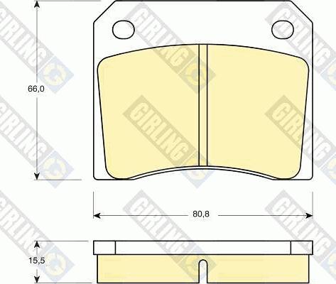 Girling 6105571 - Kit pastiglie freno, Freno a disco autozon.pro