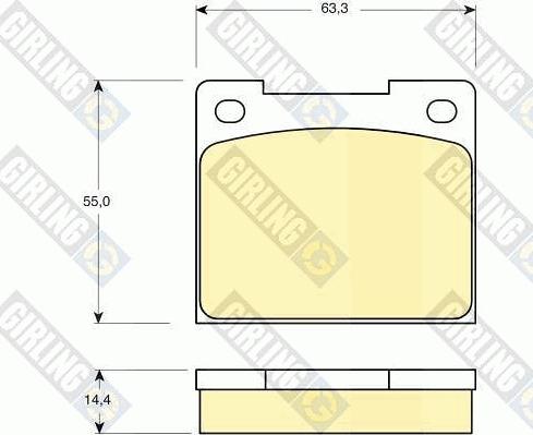 Girling 6105331 - Kit pastiglie freno, Freno a disco autozon.pro