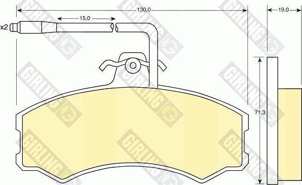 Girling 6106951 - Kit pastiglie freno, Freno a disco autozon.pro