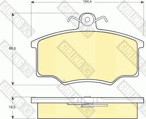 Girling 6106281 - Kit pastiglie freno, Freno a disco autozon.pro