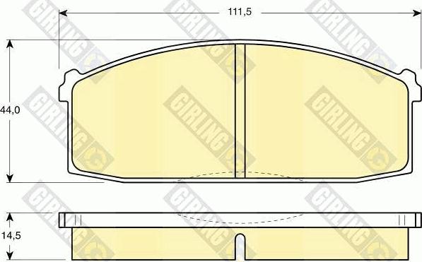 Girling 6101979 - Kit pastiglie freno, Freno a disco autozon.pro