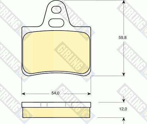 Girling 6101469 - Kit pastiglie freno, Freno a disco autozon.pro