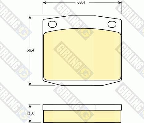 Girling 6101699 - Kit pastiglie freno, Freno a disco autozon.pro