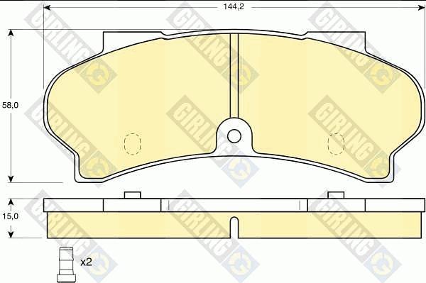 Girling 6101643 - Kit pastiglie freno, Freno a disco autozon.pro