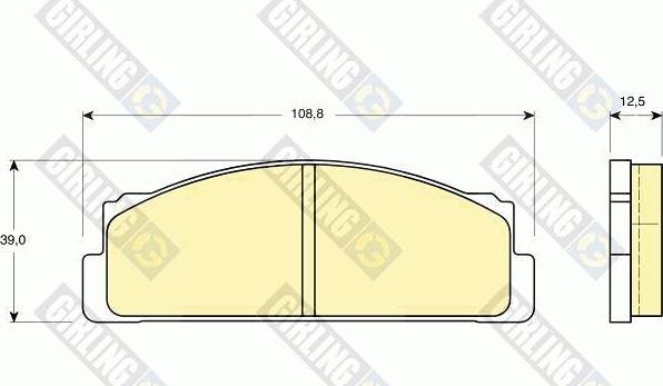 Girling 6101053 - Kit pastiglie freno, Freno a disco autozon.pro