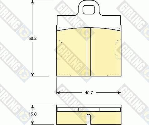 Girling 6101032 - Kit pastiglie freno, Freno a disco autozon.pro