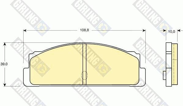 Girling 6101073 - Kit pastiglie freno, Freno a disco autozon.pro