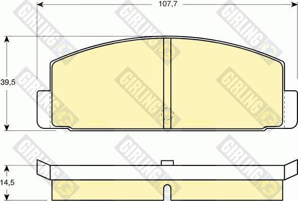 Girling 6101849 - Kit pastiglie freno, Freno a disco autozon.pro