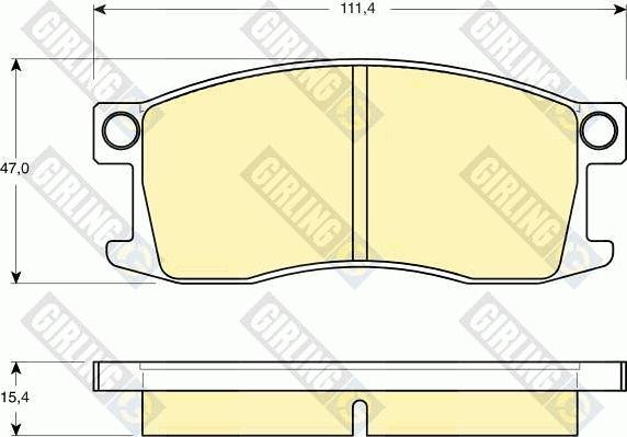 Girling 6101859 - Kit pastiglie freno, Freno a disco autozon.pro