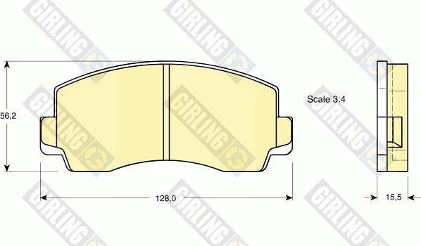 Girling 6101809 - Kit pastiglie freno, Freno a disco autozon.pro