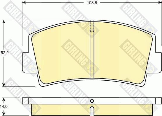 Girling 6101399 - Kit pastiglie freno, Freno a disco autozon.pro