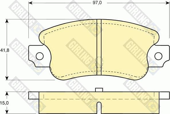 Girling 6101353 - Kit pastiglie freno, Freno a disco autozon.pro