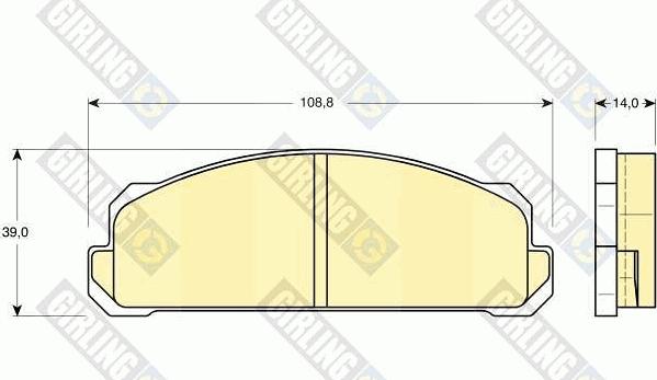 Girling 6101233 - Kit pastiglie freno, Freno a disco autozon.pro