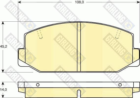 Girling 6101799 - Kit pastiglie freno, Freno a disco autozon.pro