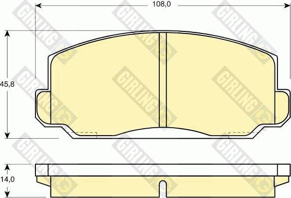 Girling 6101759 - Kit pastiglie freno, Freno a disco autozon.pro