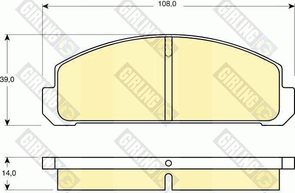 Girling 6101789 - Kit pastiglie freno, Freno a disco autozon.pro