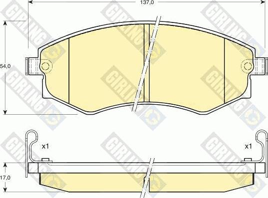 Girling 6108959 - Kit pastiglie freno, Freno a disco autozon.pro