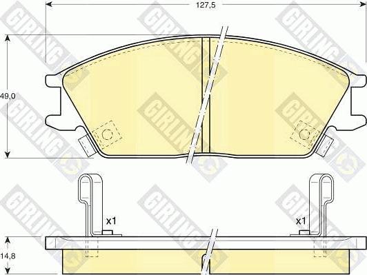 Girling 6108939 - Kit pastiglie freno, Freno a disco autozon.pro