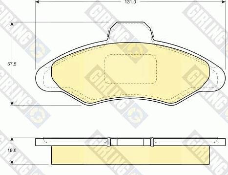 Girling 6108973 - Kit pastiglie freno, Freno a disco autozon.pro