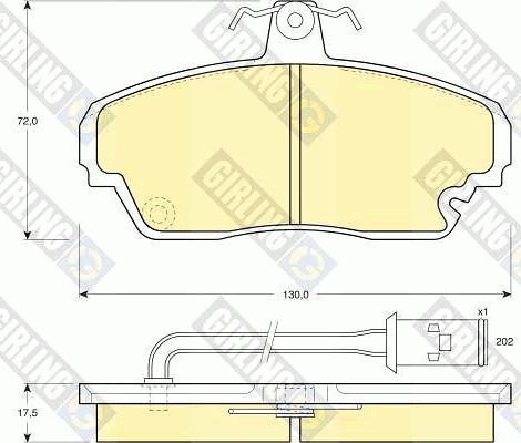 Girling 6108511 - Kit pastiglie freno, Freno a disco autozon.pro