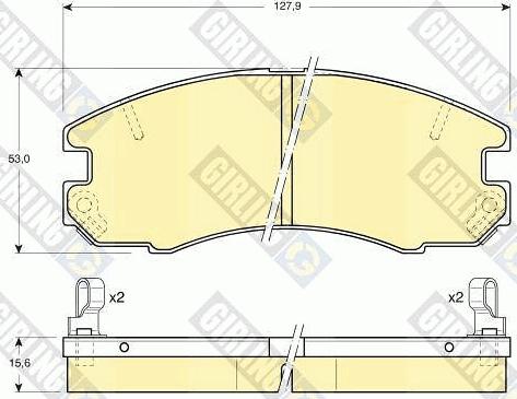 Girling 6108689 - Kit pastiglie freno, Freno a disco autozon.pro