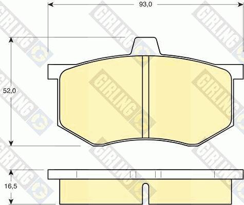 Girling 6108011 - Kit pastiglie freno, Freno a disco autozon.pro