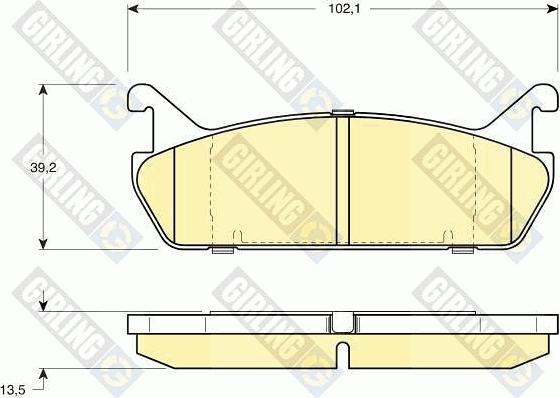 Girling 6108879 - Kit pastiglie freno, Freno a disco autozon.pro