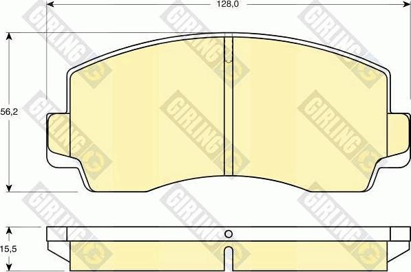 Girling 6108289 - Kit pastiglie freno, Freno a disco autozon.pro