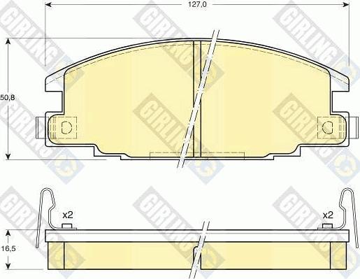 Girling 6108709 - Kit pastiglie freno, Freno a disco autozon.pro