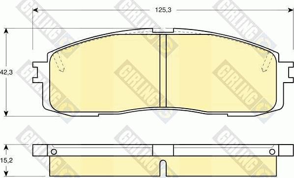 Girling 6108729 - Kit pastiglie freno, Freno a disco autozon.pro