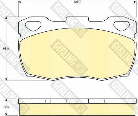 Girling 6103956 - Kit pastiglie freno, Freno a disco autozon.pro