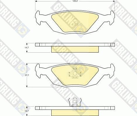 Girling 6103922 - Kit pastiglie freno, Freno a disco autozon.pro