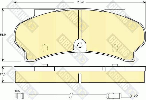 Girling 6103973 - Kit pastiglie freno, Freno a disco autozon.pro