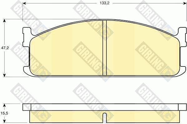 Girling 6103459 - Kit pastiglie freno, Freno a disco autozon.pro