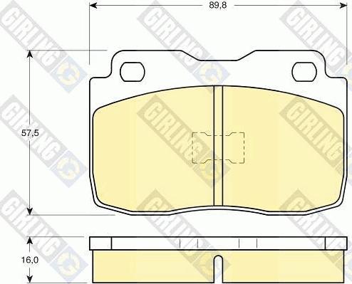 Girling 6103592 - Kit pastiglie freno, Freno a disco autozon.pro