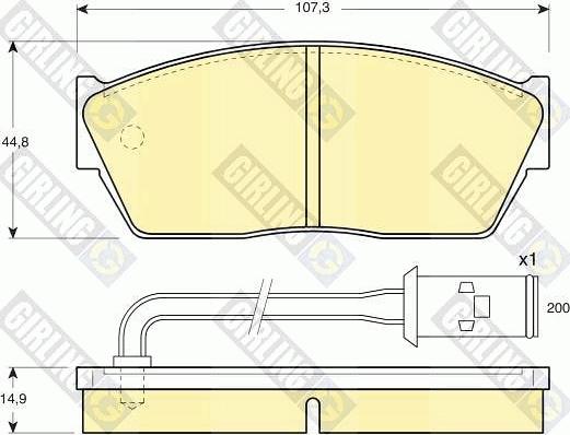 Girling 6103509 - Kit pastiglie freno, Freno a disco autozon.pro