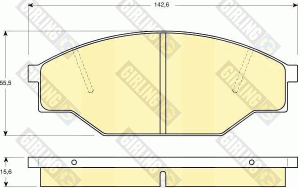 Girling 6103519 - Kit pastiglie freno, Freno a disco autozon.pro