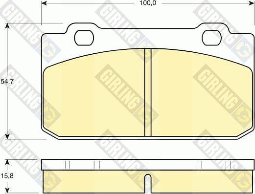 Girling 6103532 - Kit pastiglie freno, Freno a disco autozon.pro