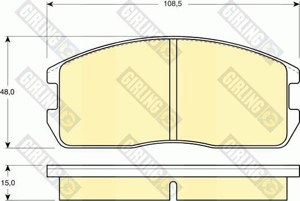 Girling 6103659 - Kit pastiglie freno, Freno a disco autozon.pro