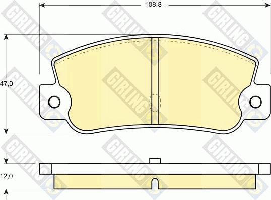 Girling 6103603 - Kit pastiglie freno, Freno a disco autozon.pro